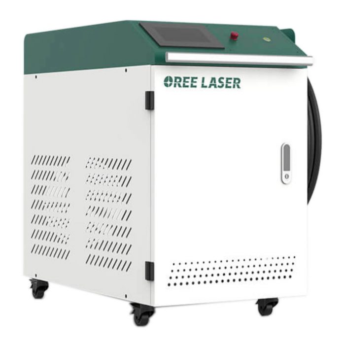 Установка ручной лазерной сварки с оптоволоконными лазерными излучателями oree laser or-hw вид справа