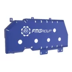 Защита бензобака для Jeep Grand Cherokee от FMGroup синего цвета вид спереди