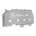 Защита бензобака для Jeep Grand Cherokee от FMGroup серого цвета вид спереди