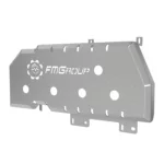 Защита бензобака для Jeep Grand Cherokee от FMGroup серого цвета вид сбоку