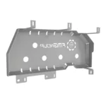 Защита бензобака для Jeep Grand Cherokee от FMGroup серого цвета вид изнутри