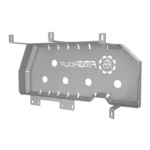 Защита бензобака для Jeep Grand Cherokee от FMGroup серого цвета вид с обратной стороны